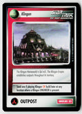 Star Trek The Next Generation | 1E Premiere Black Border | Klingon Outpost | Uncommon