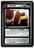Star Trek The Next Generation | 1E Premiere Black Border | Klingon Right of Vengeance | Uncommon