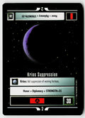 Star Trek The Next Generation | 1E Premiere Black Border | Krios Suppression | Rare