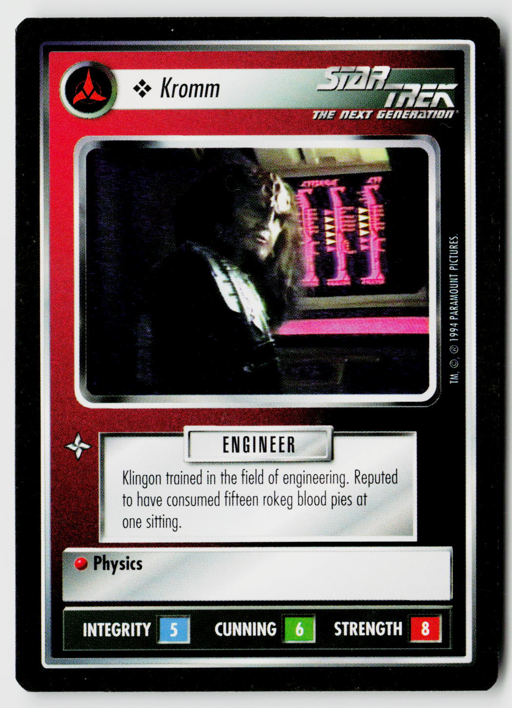 Star Trek The Next Generation | 1E Premiere Black Border | Kromm | Common