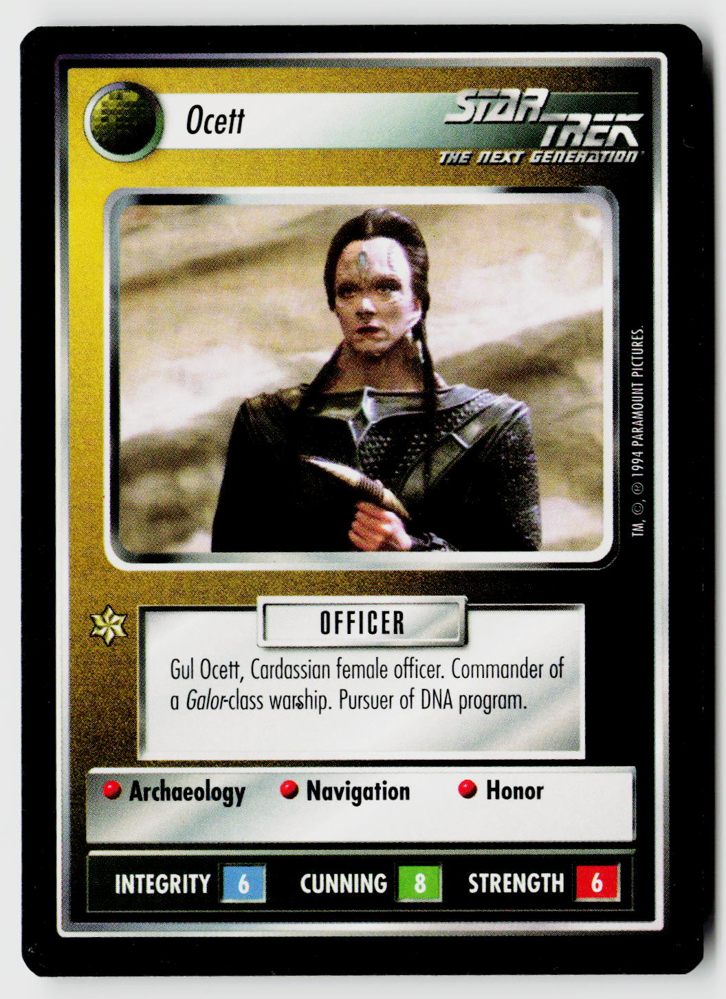Star Trek The Next Generation | 1E Premiere Black Border | Ocett | Uncommon