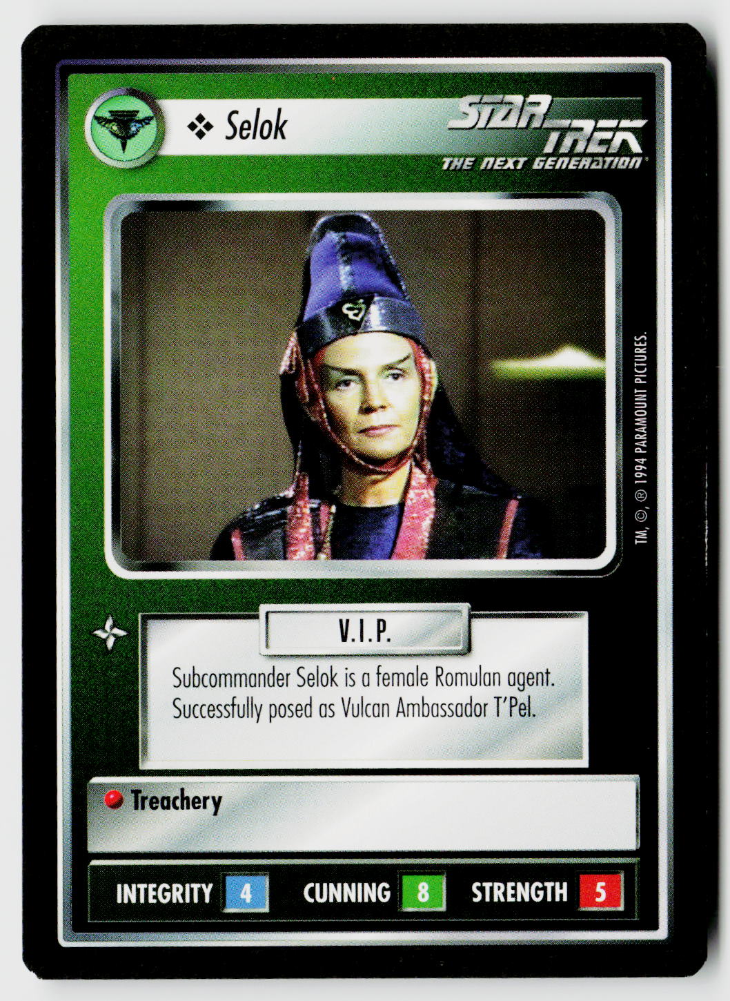 Star Trek The Next Generation | 1E Premiere Black Border | Selok | Common