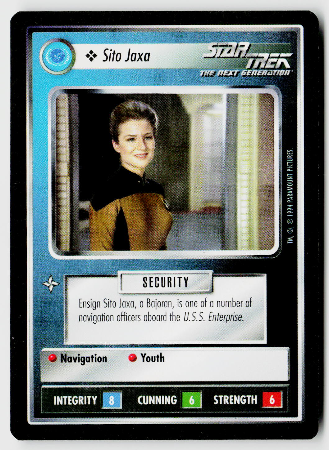 Star Trek The Next Generation | 1E Premiere Black Border | Sito Jaxa | Common