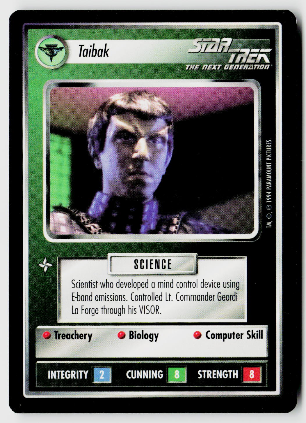 Star Trek The Next Generation | 1E Premiere Black Border | Taibak | Common
