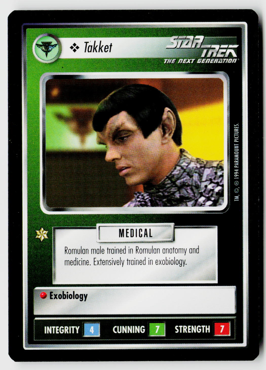 Star Trek The Next Generation | 1E Premiere Black Border | Takket | Common