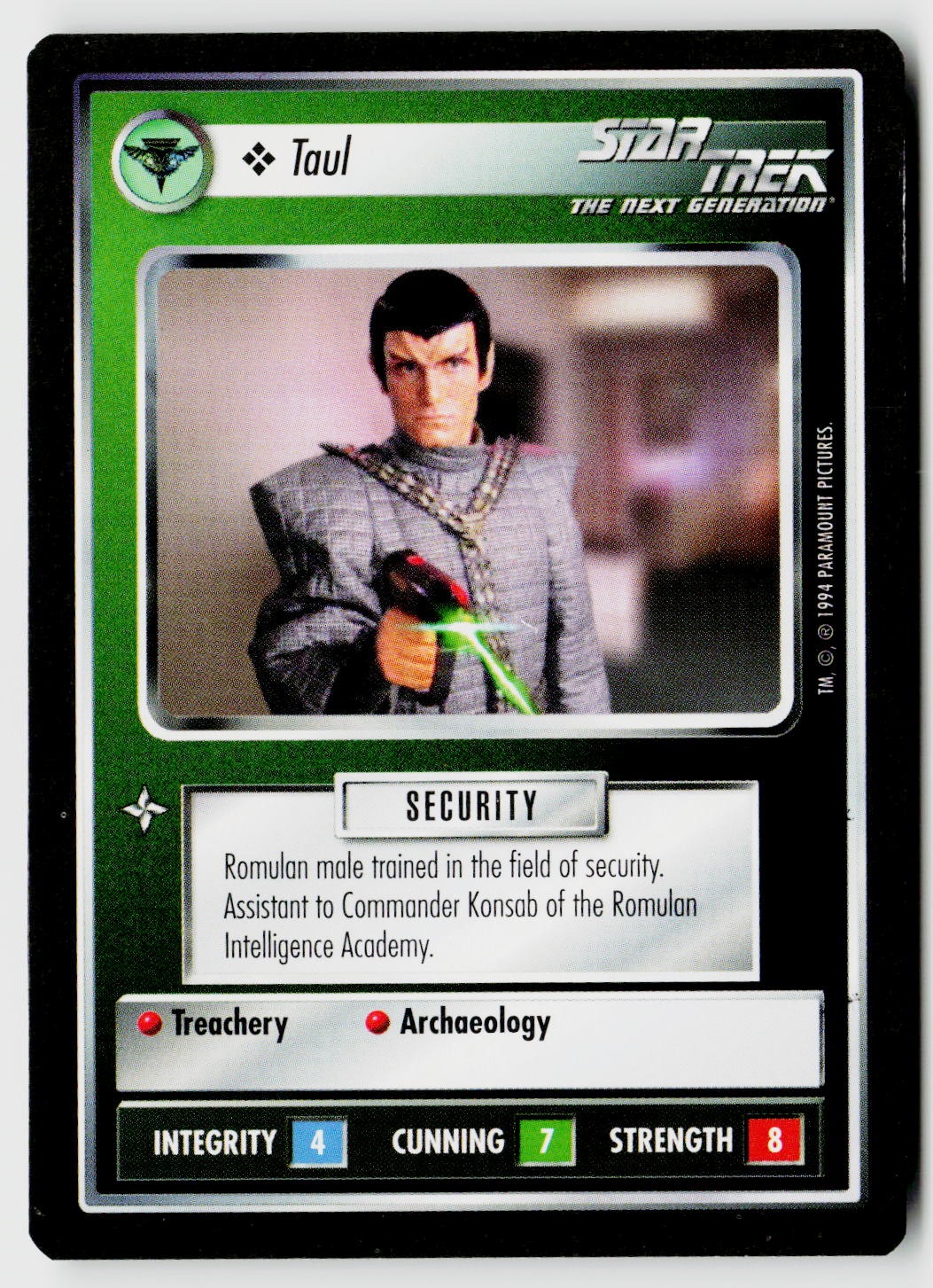 Star Trek The Next Generation | 1E Premiere Black Border | Taul | Common