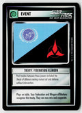 Star Trek The Next Generation | 1E Premiere Black Border | Treaty: Federation/Klingon | Common