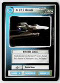 Star Trek The Next Generation | 1E Premiere Black Border | U.S.S. Miranda | Common