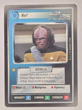 Star Trek The Next Generation | 1E Premiere Black Border | Worf | Rare