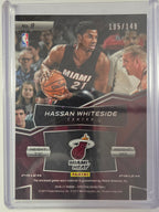 2016-17 Panini Spectra | Triple Materials Threat Prizm | #9 | 105/149 | Hassan Whiteside | Heat | Mem