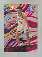 2021-22 Panini Revolution | Fractal Parallel | #109 | Cameron Thomas | Nets | RC