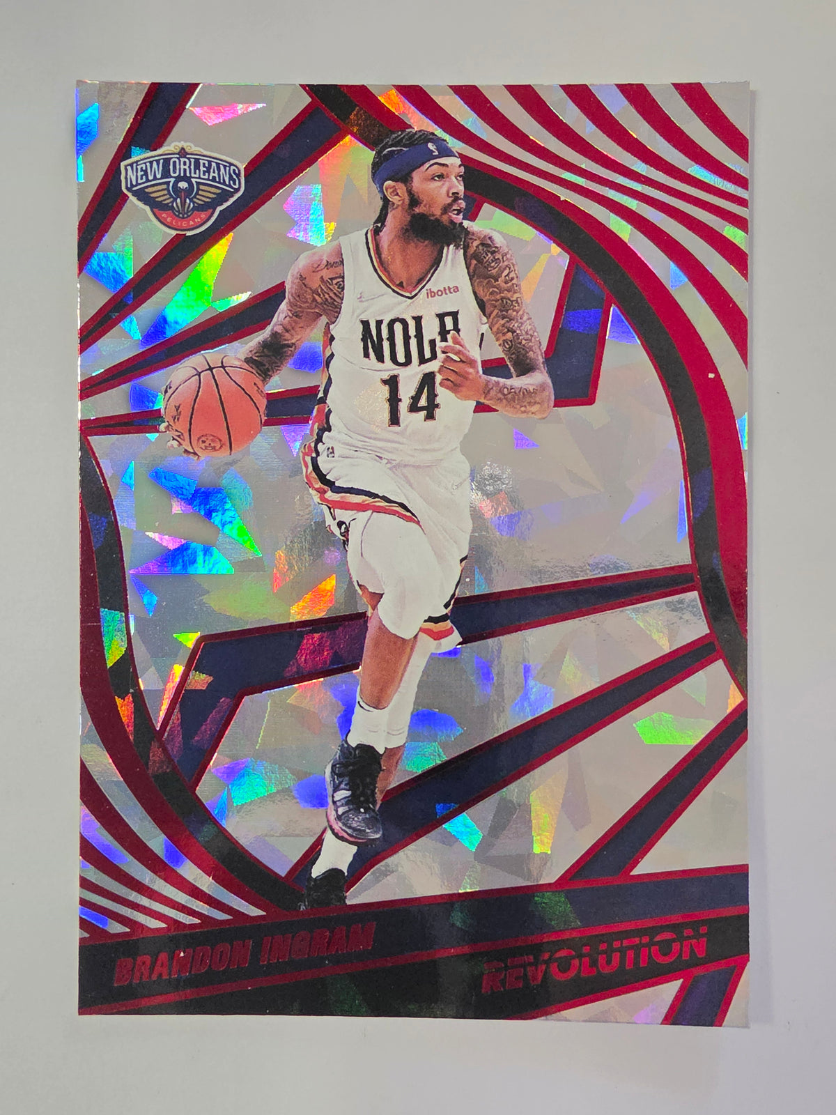 2021-22 Panini Revolution | Fractal Parallel | #35 | Brandon Ingram | Pelicans