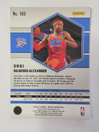 2020-21 Panini Mosaic | Silver Mosaic Parallel | #103 | Shai Gilgeous-Alexander | Thunder
