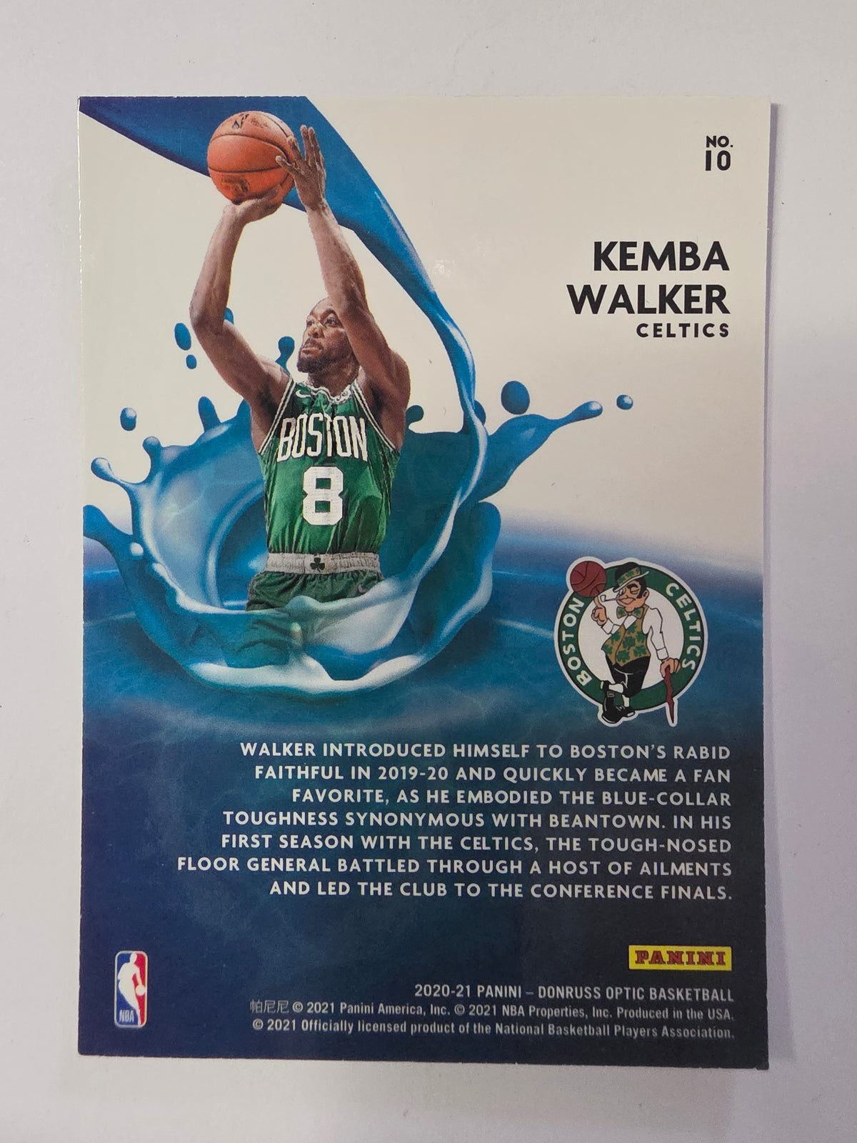 2020-21 Panini Donruss Optic | Splash! Insert | #10 | Kemba Walker | Boston Celtics