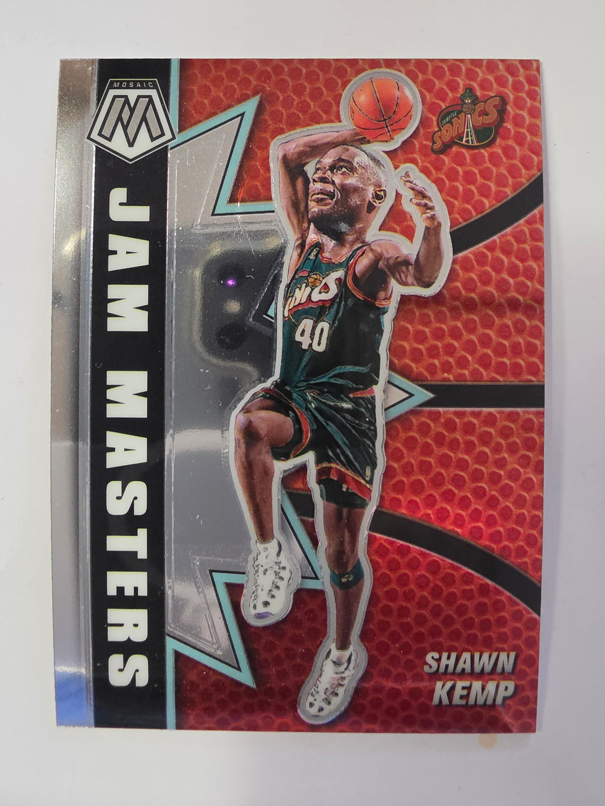 2020-21 Panini Mosaic | Jam Masters Insert | #15 | Shawn Kemp | Seattle SuperSonics