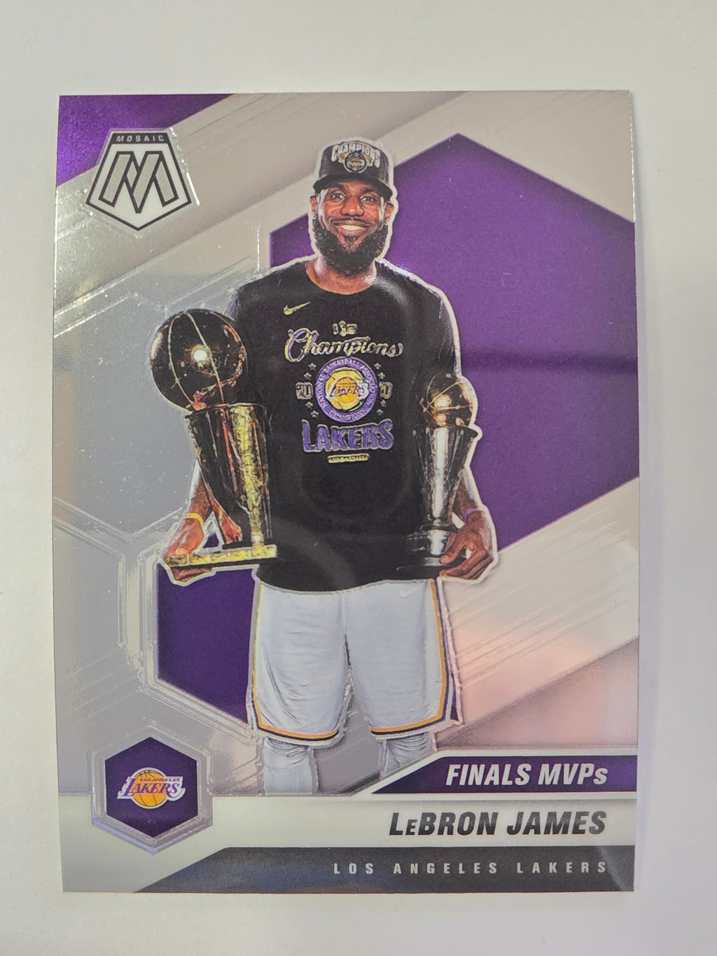 2020-21 Panini Mosaic | Finals MVPs Insert | #297 | LeBron James | Los Angeles Lakers