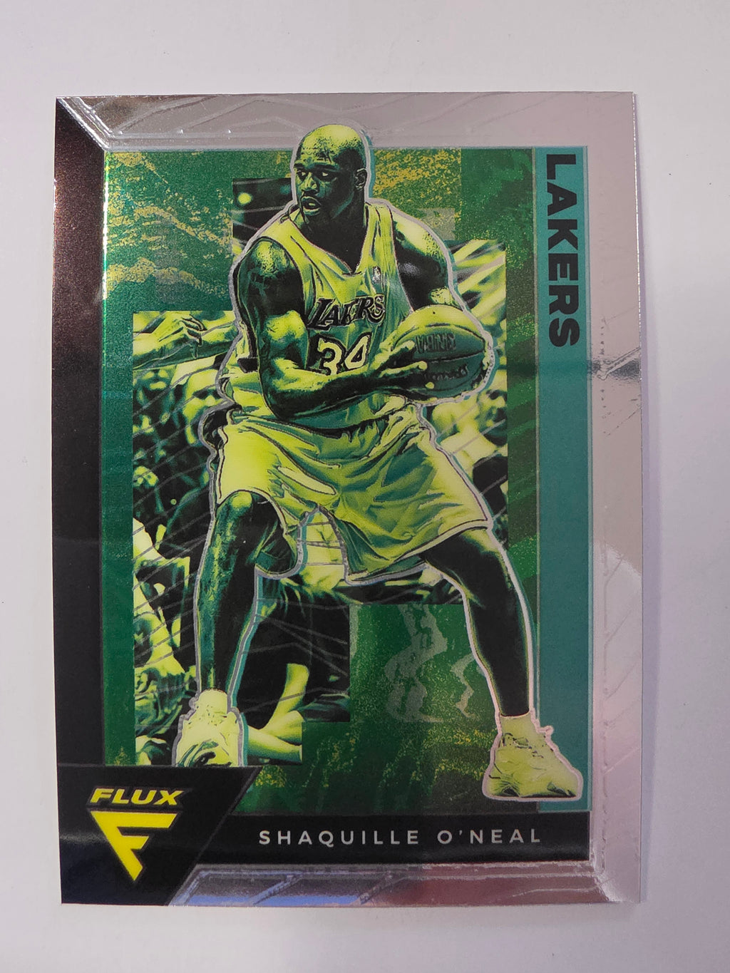 2020-21 Panini Flux | Silver Prizm Parallel | #186 | Shaquille O'Neal | Los Angeles Lakers