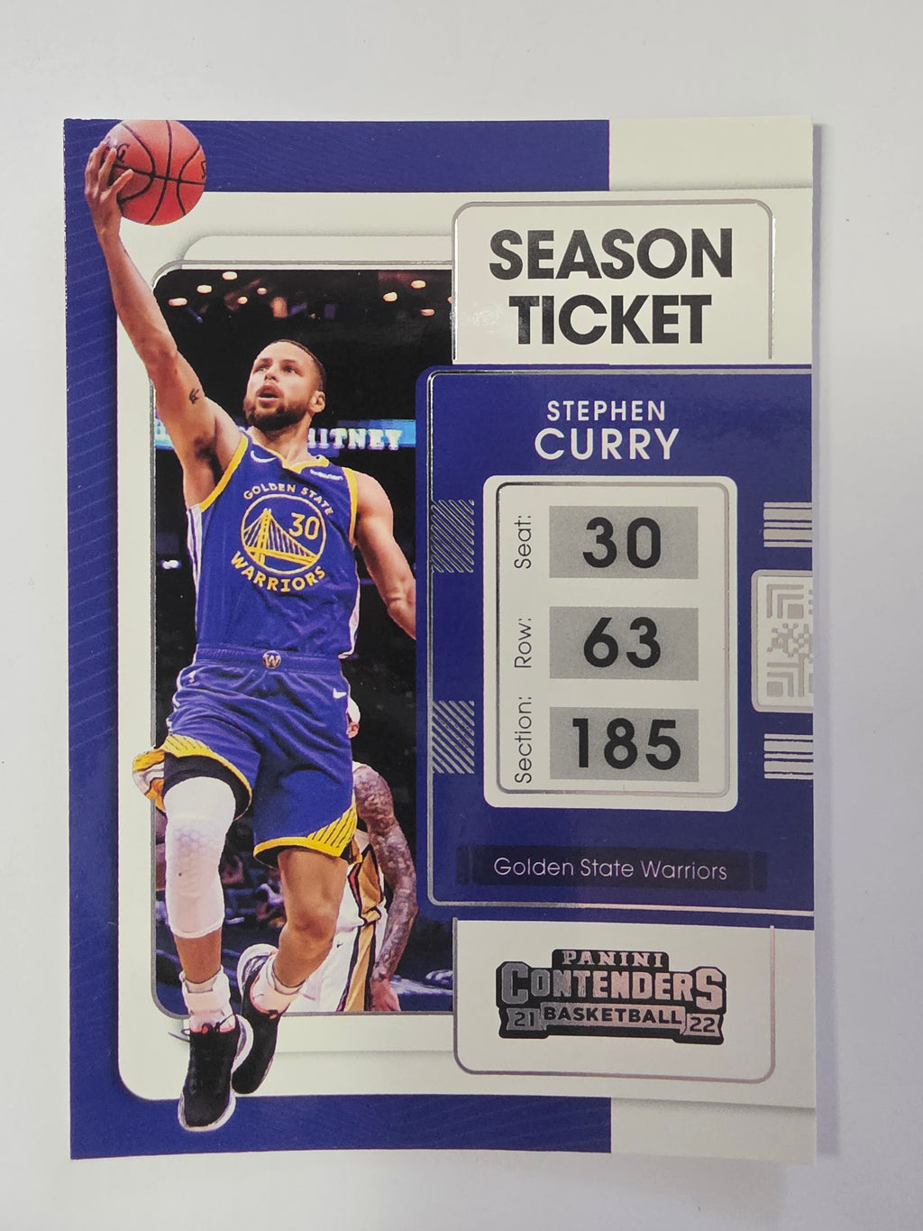 2021-22 Panini Contenders | Season Ticket | #10 | Stephen Curry | Golden State Warriors