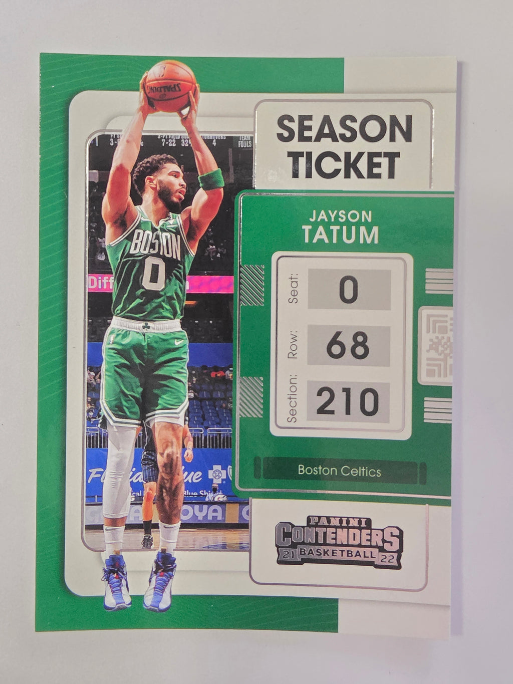 2021-22 Panini Contenders | Season Ticket | #44 | Jayson Tatum | Boston Celtics