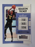 2021-22 Panini Contenders | Season Ticket | #3 | Ja Morant | Memphis Grizzlies