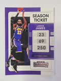 2021-22 Panini Contenders | Season Ticket | #62 | LeBron James | Los Angeles Lakers