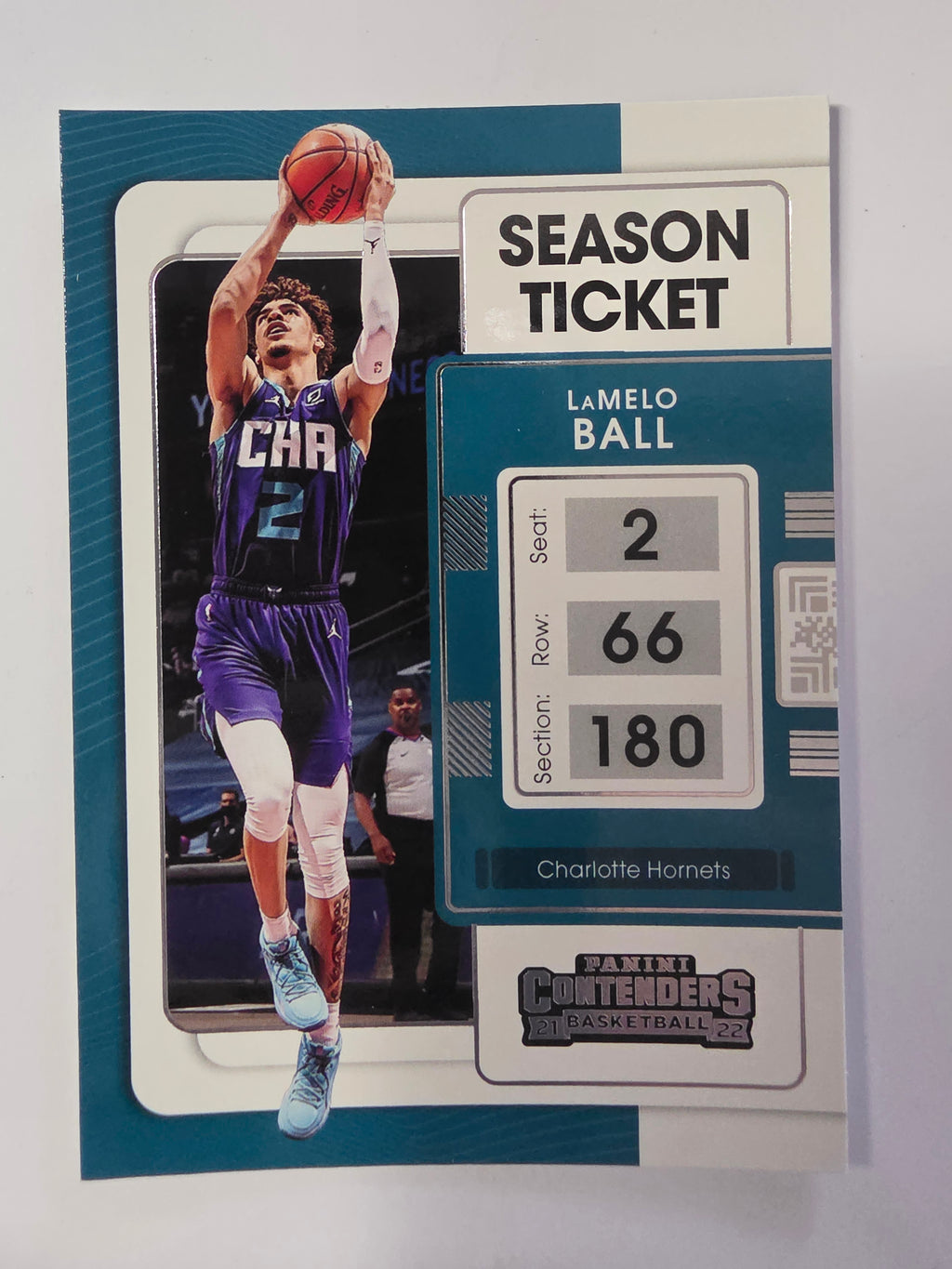 2021-22 Panini Contenders | Season Ticket | #6 | LaMelo Ball | Charlotte Hornets
