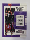 2021-22 Panini Contenders | Season Ticket | #59 | De'Aaron Fox | Sacramento Kings
