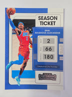 2021-22 Panini Contenders | Season Ticket | #85 | Shai Gilgeous-Alexander | Oklahoma City Thunder