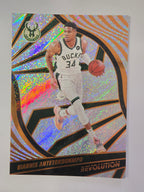 2021-22 Panini Revolution | Sunburst Parallel | #4 | Giannis Antetokounmpo | Milwaukee Bucks