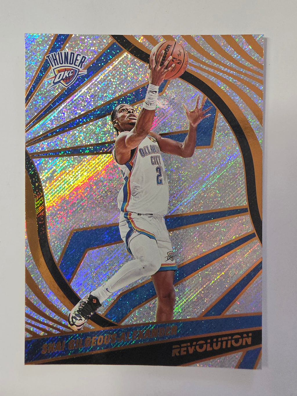 2021-22 Panini Revolution | Sunburst Parallel | #72 | Shai Gilgeous-Alexander | Oklahoma City Thunder