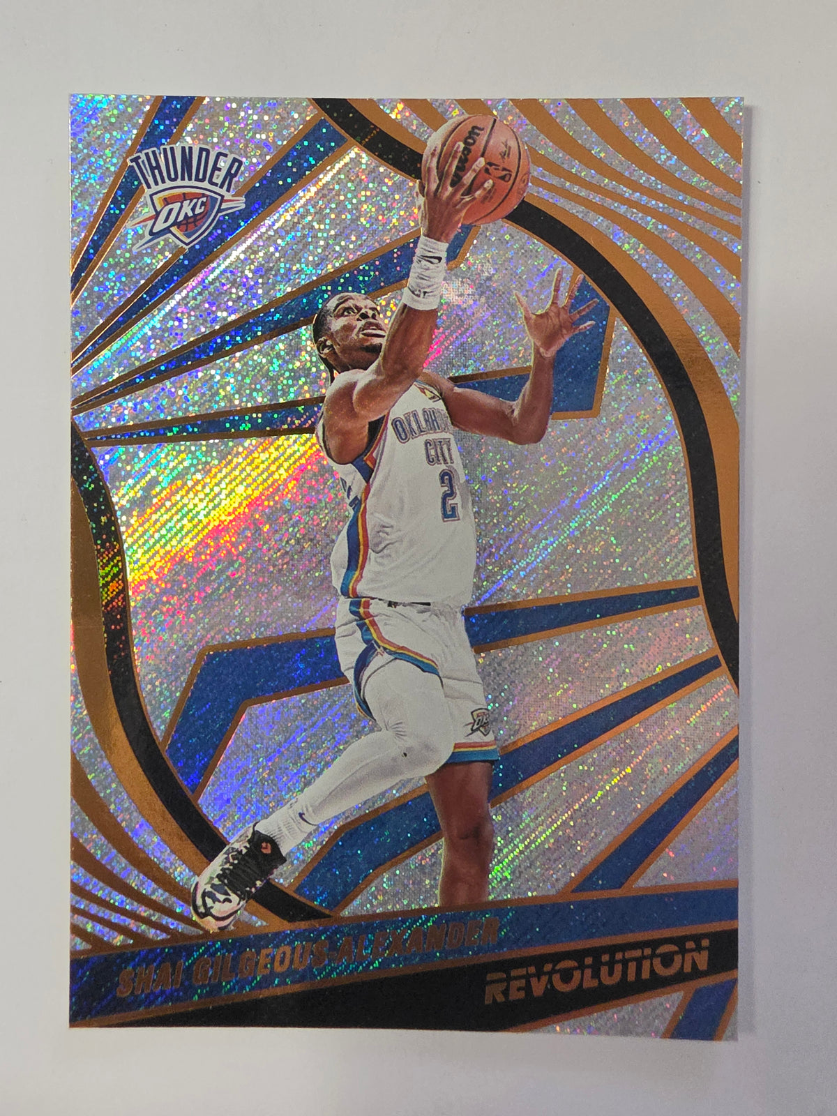 2021-22 Panini Revolution | Sunburst Parallel | #72 | Shai Gilgeous-Alexander | Oklahoma City Thunder