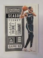 2020-21 Panini Contenders | Season Ticket Game 32 | #49 | Kevin Durant | Brooklyn Nets