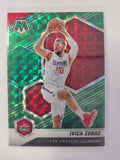 2020-21 Panini Mosaic | Green Mosaic Parallel | #60 | Ivica Zubac | Los Angeles Clippers