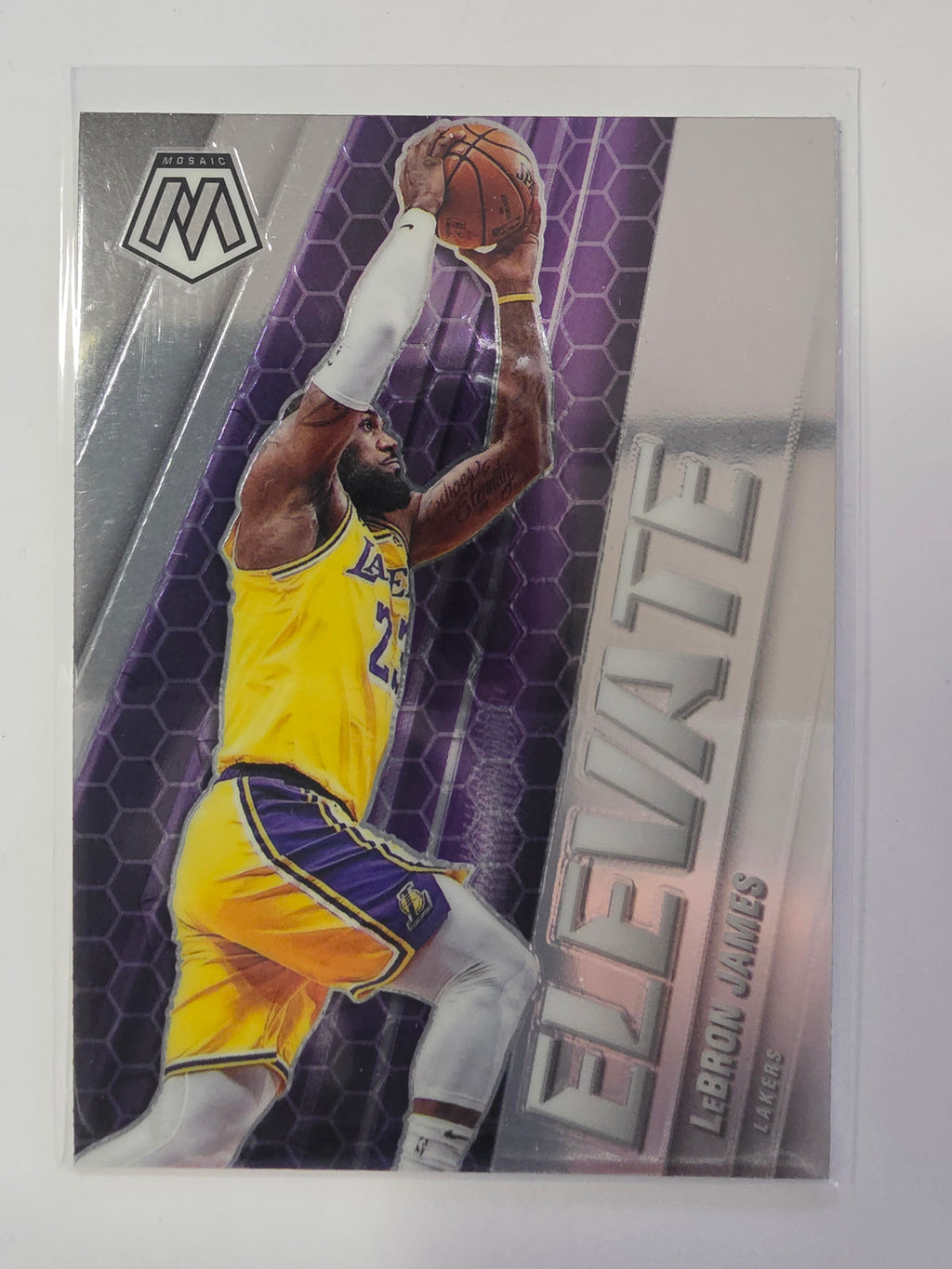 2020-21 Panini Mosaic | Elevate | #23 | LeBron James | Los Angeles Lakers