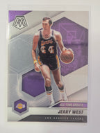 2020-21 Panini Mosaic | All-Time Greats | #293 | Jerry West | Los Angeles Lakers