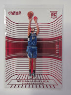 2015-16 Panini Clear Vision | Red Parallel RC /99 | #107 | Nemanja Bjelica | Minnesota Timberwolves