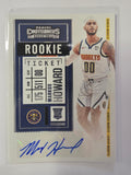 2020-21 Panini Contenders | Rookie Ticket Autographs Auto RC | #163 | Markus Howard | Denver Nuggets