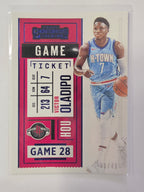 2020-21 Panini Contenders | Game Ticket Pink Parallel /49 | #82 | Victor Oladipo | Houston Rockets
