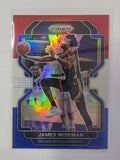 2021-22 Panini Prizm | Red White and Blue Prizm Parallel | #61 | James Wiseman | Golden State Warriors