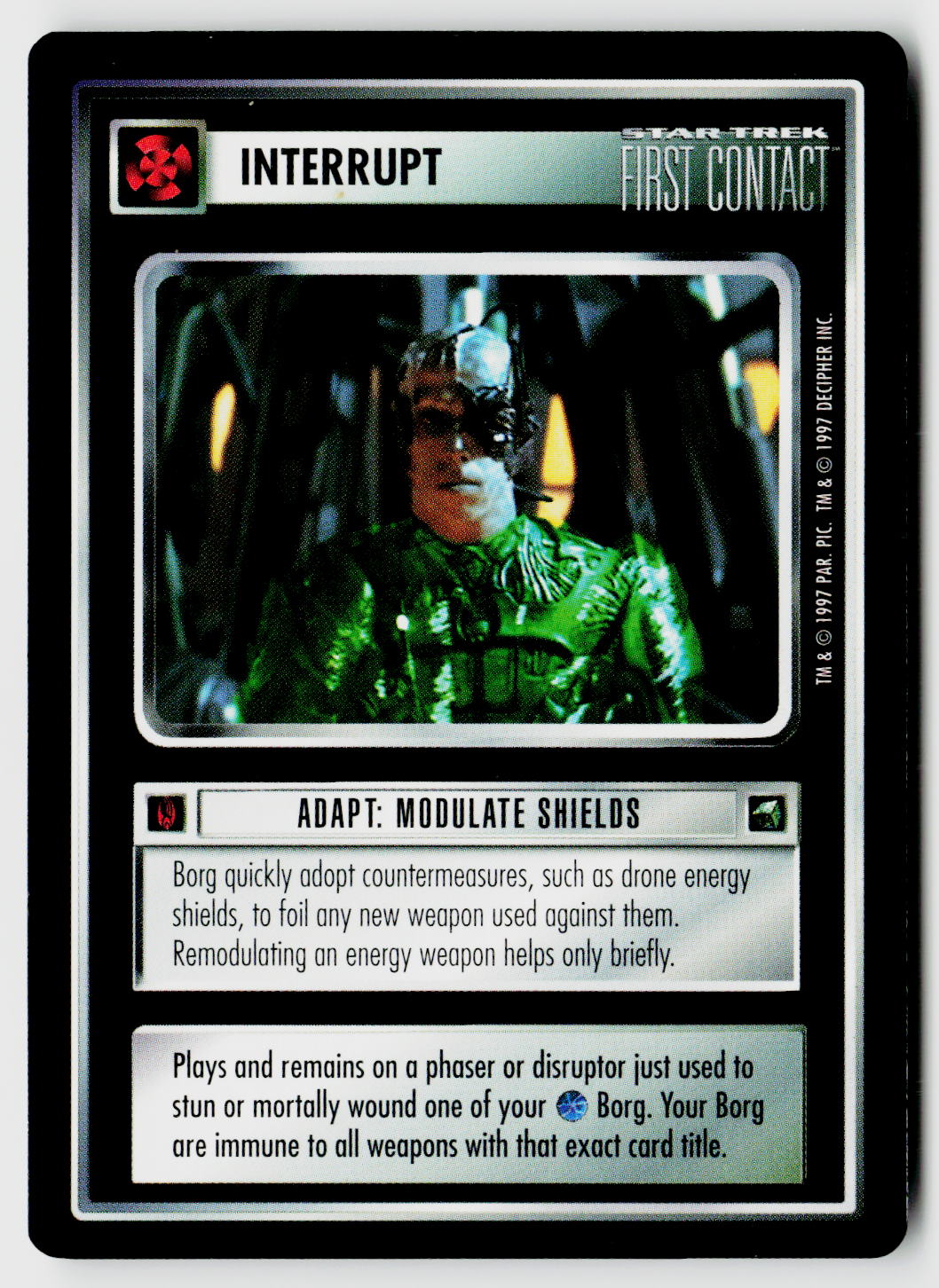 Star Trek The Next Generation CCG | First Contact | Adapt: Modulate Shields | Uncommon