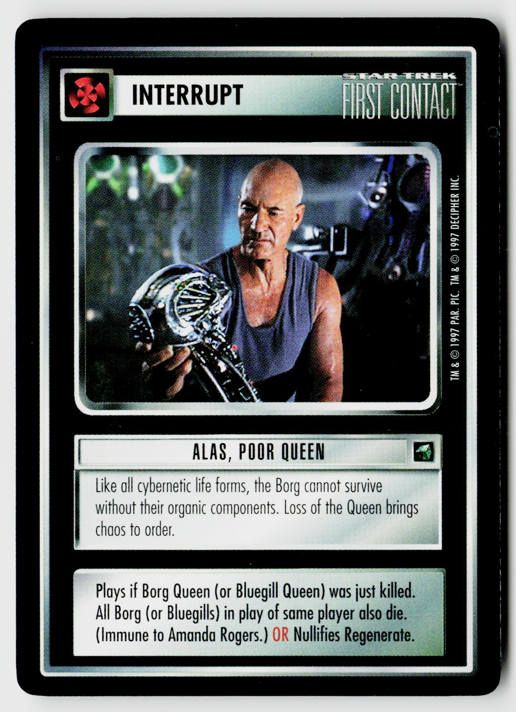 Star Trek The Next Generation CCG | First Contact | Alas, Poor Queen | Rare