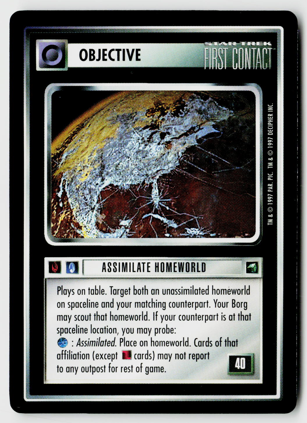 Star Trek The Next Generation CCG | First Contact | Assimilate Homeworld | Rare