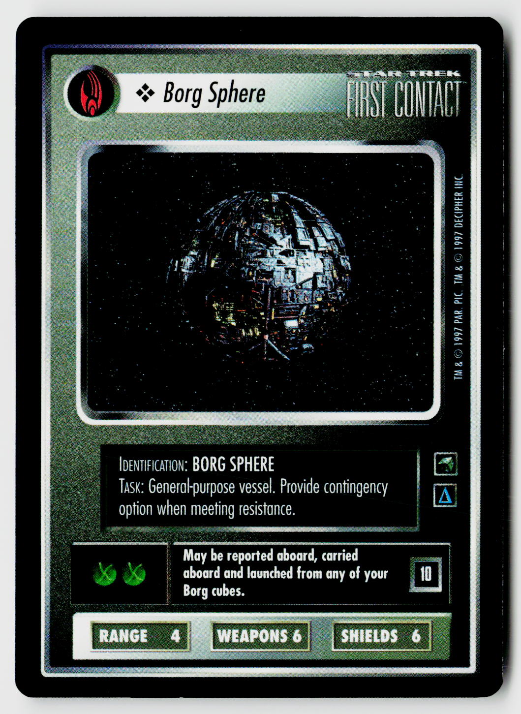 Star Trek The Next Generation CCG | First Contact | Borg Sphere | Common