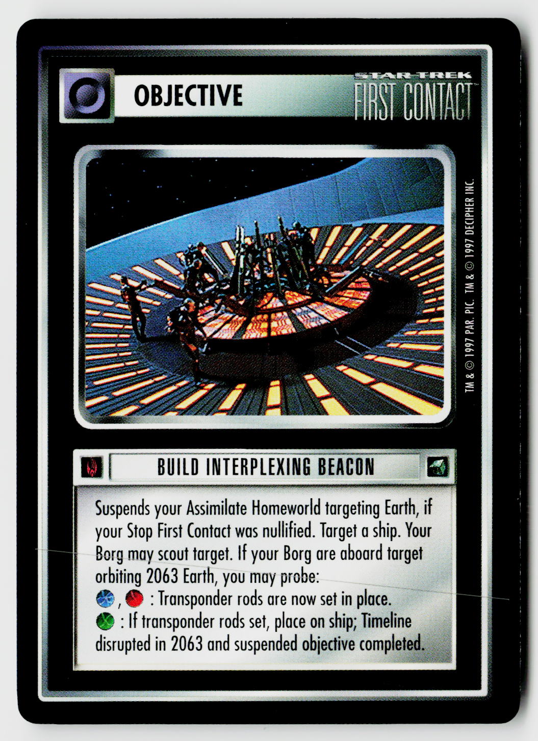 Star Trek The Next Generation CCG | First Contact | Build Interplexing Beacon | Rare