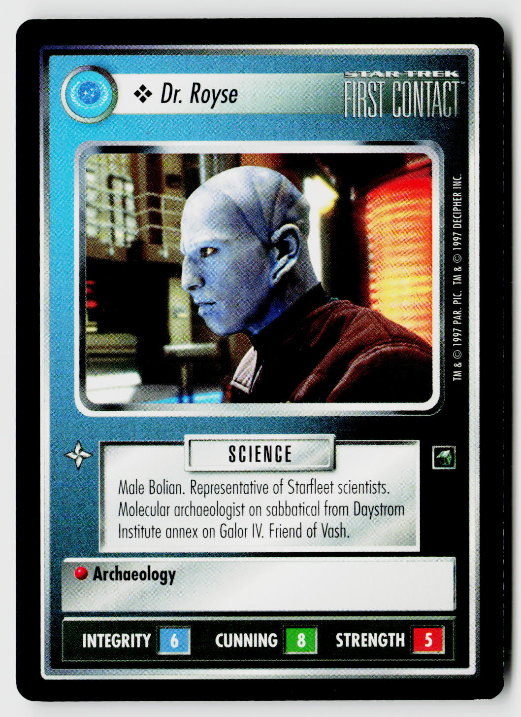 Star Trek The Next Generation CCG | First Contact | Dr. Royse | Common
