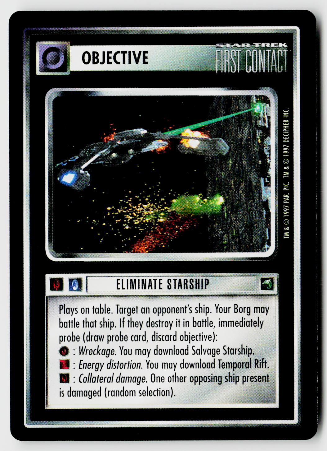 Star Trek The Next Generation CCG | First Contact | Eliminate Starship | Uncommon