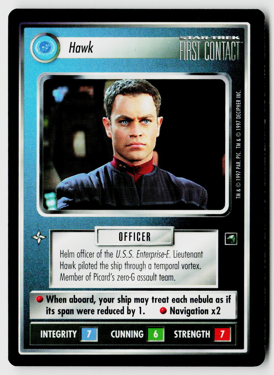 Star Trek The Next Generation CCG | First Contact | Hawk | Uncommon