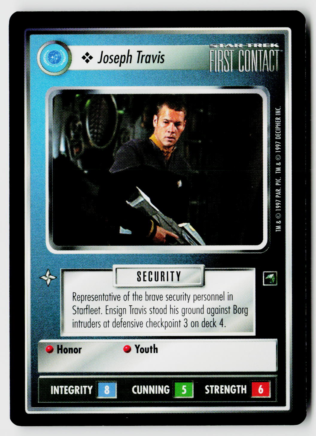 Star Trek The Next Generation CCG | First Contact | Joseph Travis | Common