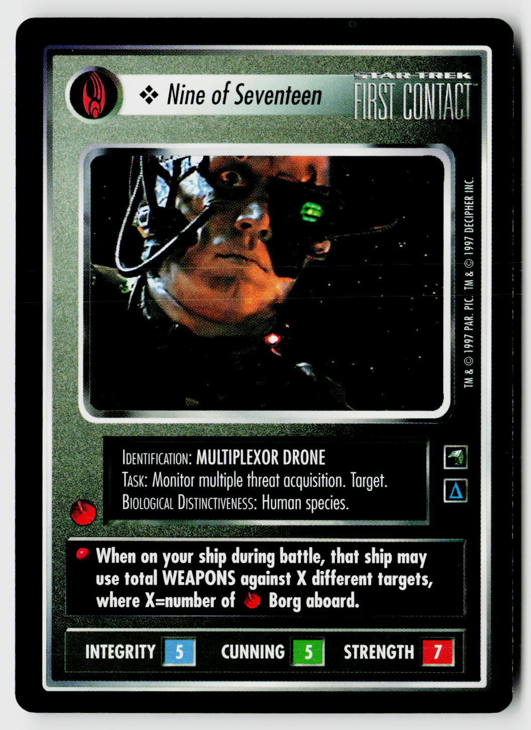 Star Trek The Next Generation CCG | First Contact | Nine of Seventeen | Common