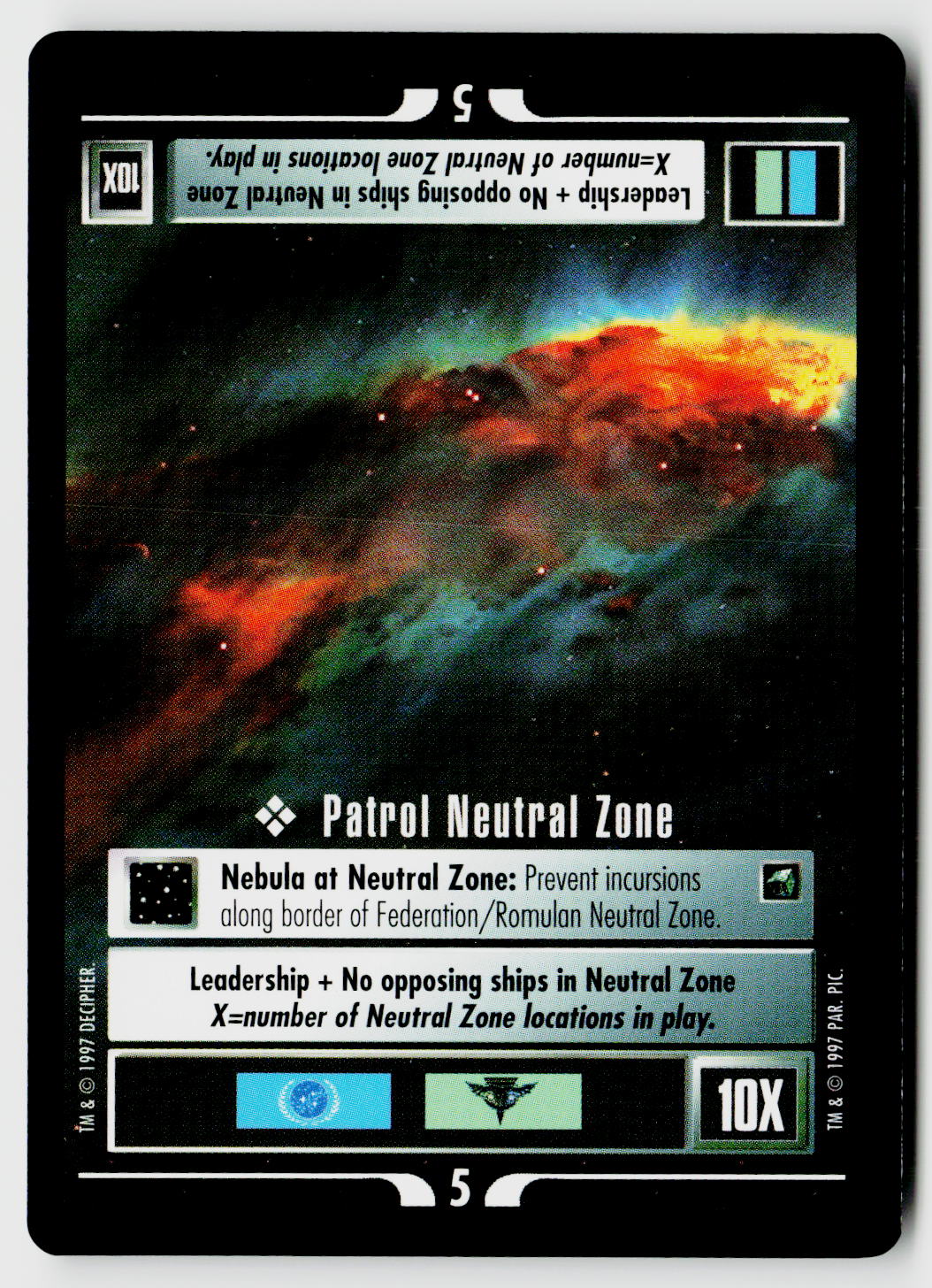 Star Trek The Next Generation CCG | First Contact | Patrol Neutral Zone | Uncommon